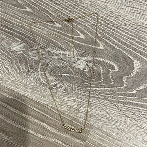 Gold Taurus necklace